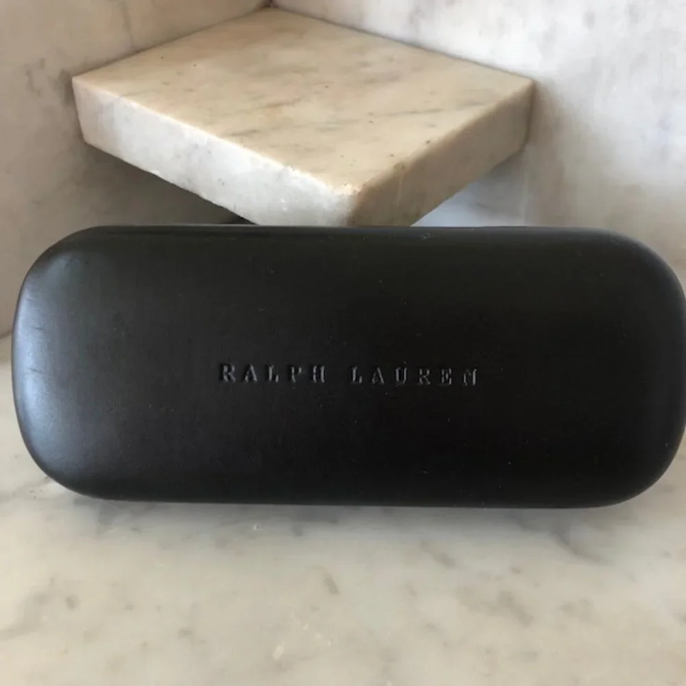 RALPH LAUREN Black Hard Clamshell Glass Case